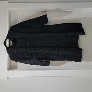Oversized hooded cardigan